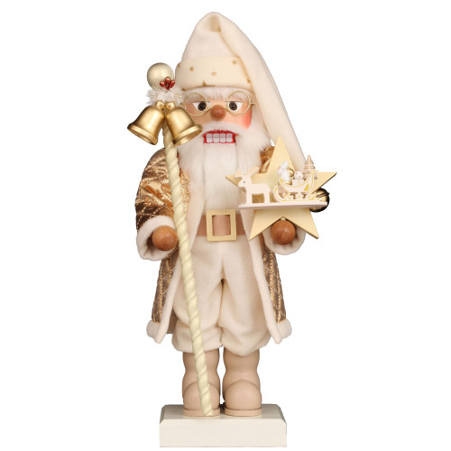 18” Golden Dreams Santa Christmas Tabletop Figurine - IMAGE 1