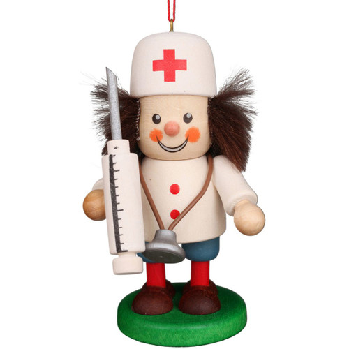 4" Brown and White Christian Ulbricht Doctor Ornament Decoration - IMAGE 1