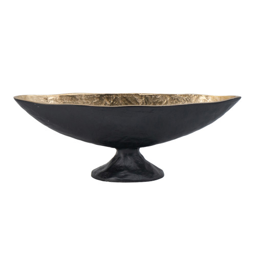 Oval Aluminum Bowl with Stand - 13.5" - IMAGE 1