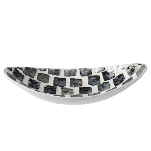 Mosaic Tile Oval Boat Shaped Tray - 17.75" - IMAGE 1