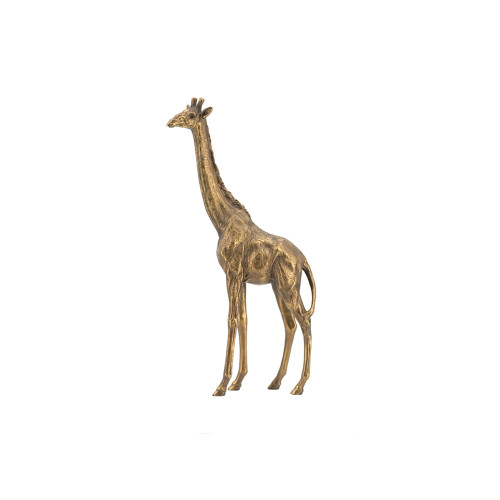 Small Giraffe Statuette - 11.25" - Gold - IMAGE 1