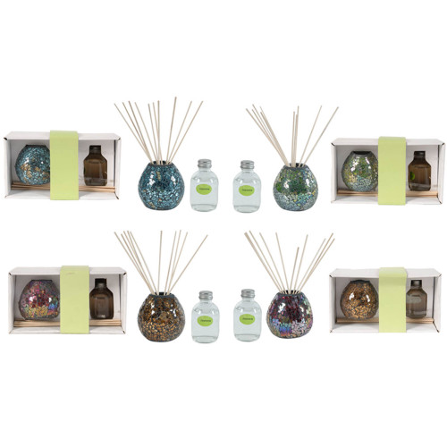 Mosaic Reed Diffusers - 9.75" - Multi-Color - 4ct - IMAGE 1