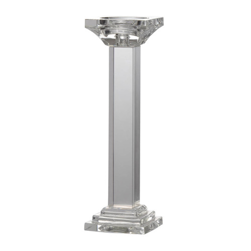 Medium Crystal Pillar Candle Holder - 11" - IMAGE 1