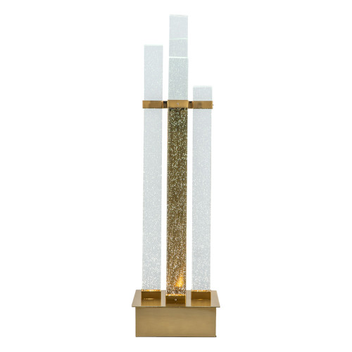 Crystal Table Lamp - 6.5' - Clear and Gold - IMAGE 1