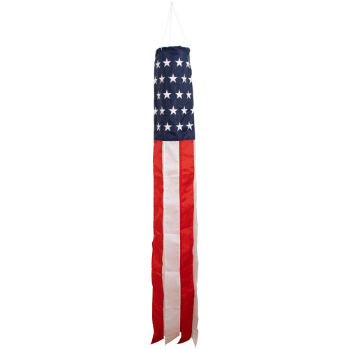 Patriotic Stars and Stripes Outdoor Windsock - 60" - IMAGE 1