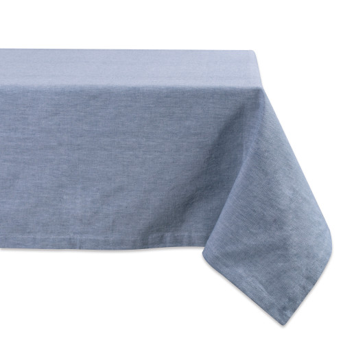 Blue Chambray Rectangular Tablecloth 60" x 120" - IMAGE 1