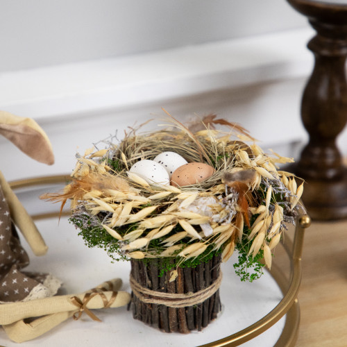 Bird's Nest with Eggs Easter Bundle Decoration - 6.5" - IMAGE 1