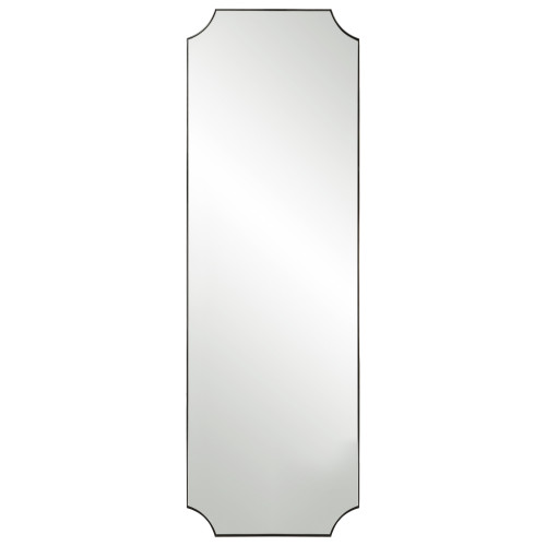 Framed Dressing Tall Wall Mirror - 72" - Stainless Steel - IMAGE 1