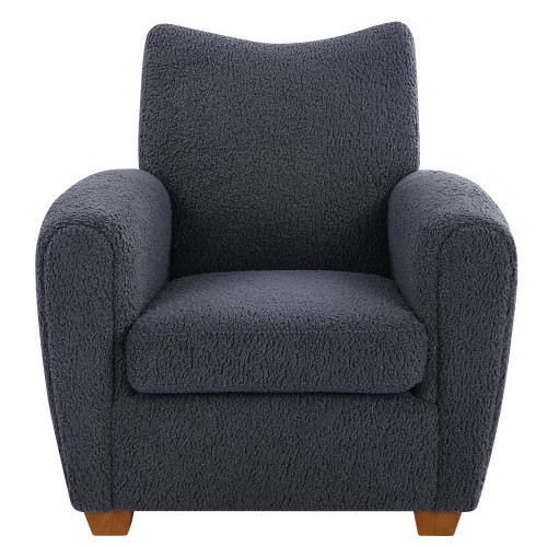 Curved Track Arm Accent Chair - 35.5" - Slate Gray - IMAGE 1
