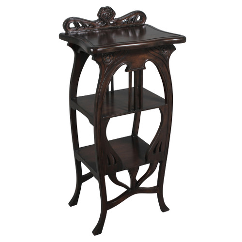Galle Art Nouveau Harp Side Table - 37.5" - IMAGE 1