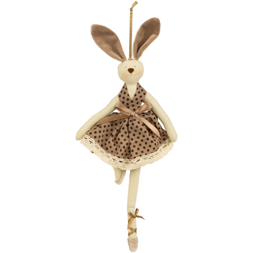 Plush Ballerina Bunny Hanging Easter Decoration- 13" - IMAGE 1