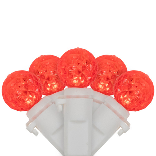 LED G12 Berry Christmas Lights - Red - 16' White Wire - 50 ct - IMAGE 1