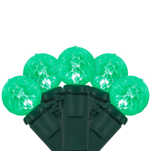 LED G12 Berry Christmas Lights - Green - 16' Green Wire - 50 ct - IMAGE 1