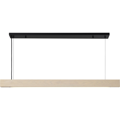LED Lighted Ceiling Fixture - 48" - White and Matte Black - IMAGE 1