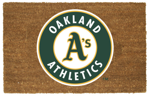 MLB Oakland Athletics Rectangular Coir Door Mat 29.5" x 19.5" - IMAGE 1