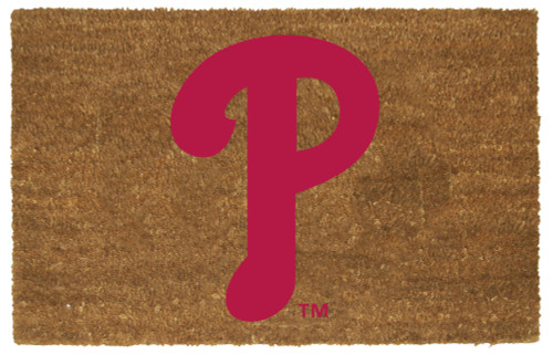 MLB Philadelphia Phillies Rectangular Coir Door Mat 29.5" x 19.5" - IMAGE 1