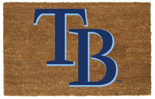 MLB Tampa Bay Rays Rectangular Coir Door Mat 29.5" x 19.5" - IMAGE 1