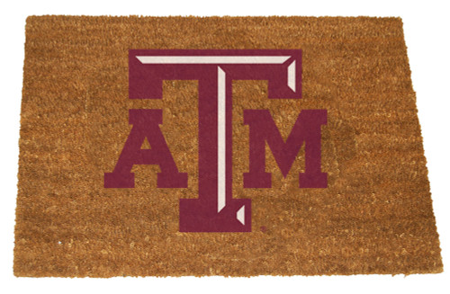 NCAA Texas A&M Aggies Rectangular Coir Door Mat 29.5" x 19.5" - IMAGE 1