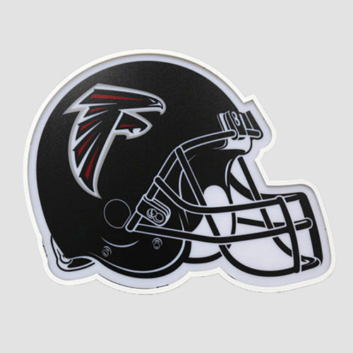 13.5" Red and Black NFL Atlanta Falcons LED Helmet Lamp - IMAGE 1