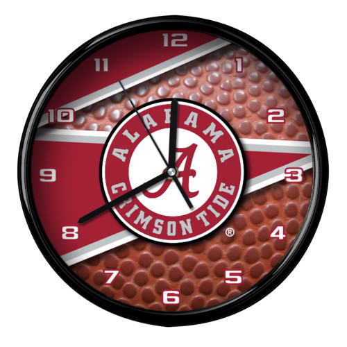 11.5" Red and Gray NCAA Alabama Crimson Tide Wall Clock - IMAGE 1