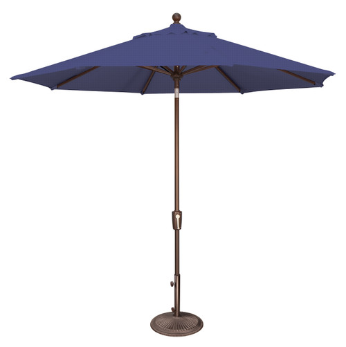 9ft Outdoor Patio Octagon Umbrella with Push Button Tilt, Sky Blue - IMAGE 1