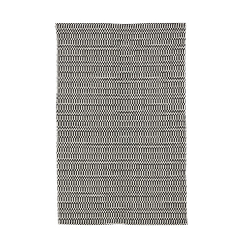 Geometric Woven Rectangular Accent Rug - 35.5" - Black and White - IMAGE 1