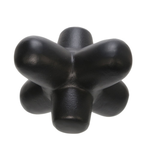 Matte Finish Metal Geometric Orb Tabletop Decoration - 7.25" - Black - IMAGE 1