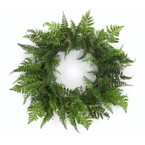Fern Twig Spring Wreath - 24-Inch - IMAGE 1