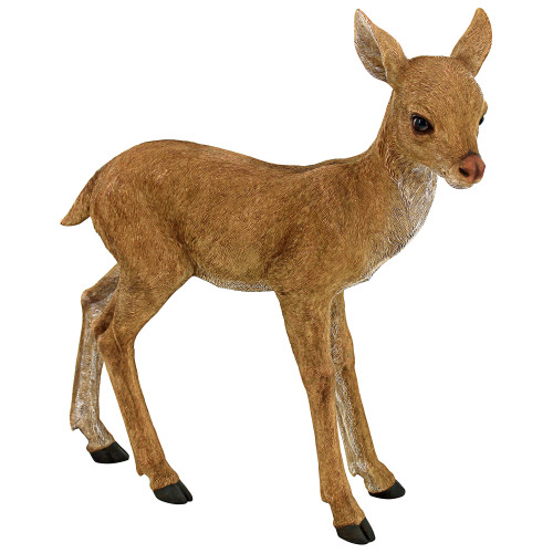 20" Foraging Fawn Baby Deer Outdoor Garden Statue - IMAGE 1