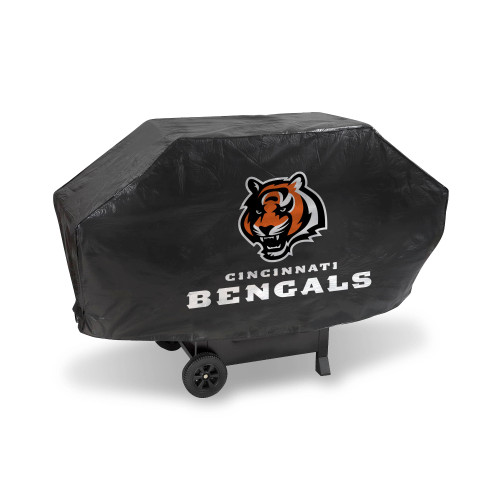 68" x 35" Black and Orange NFL Cincinnati Bengals Deluxe Outdoor Grill Cover - IMAGE 1
