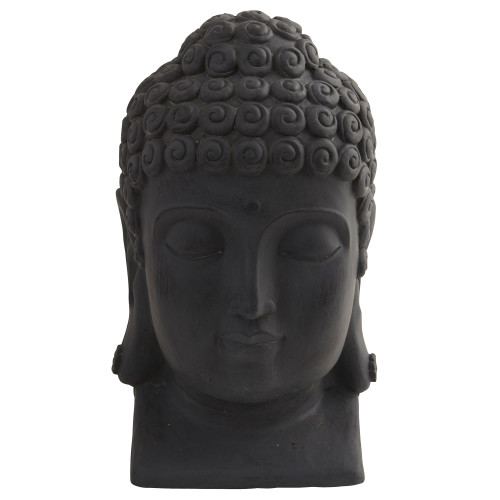 15.5" Buddha Head Decorative Outdoor Statue - IMAGE 1