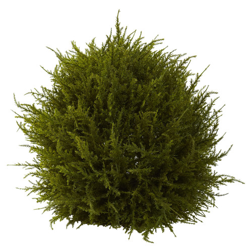 14" Cedar Decorative Sphere Topiary Artificial Tree - IMAGE 1