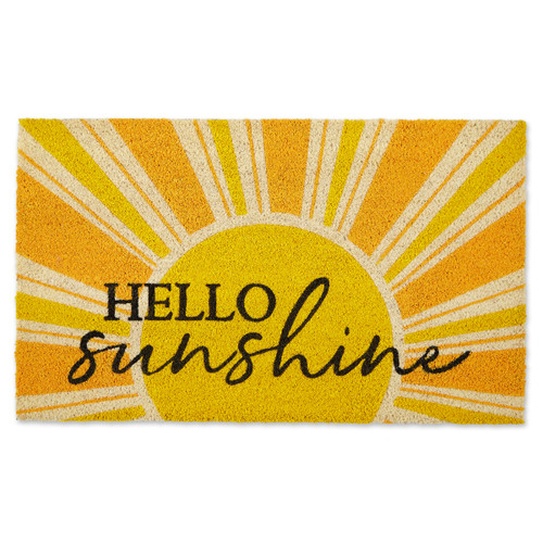 Rectangular "Hello Sunshine" Doormat 30" x 18" - IMAGE 1