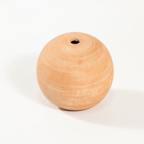 Medium Clay Sphere Accent Tabletop Decoration - 16" - Beige - IMAGE 1