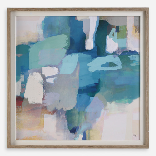 Abstract Continue On Framed Wall Art - 46.5" x 46.5" - IMAGE 1