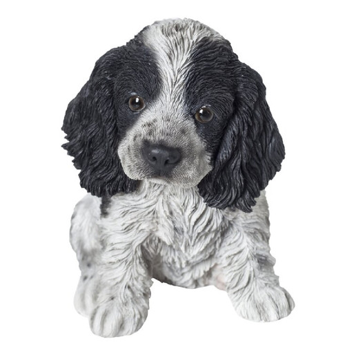6" Cocker Spaniel Puppy Outdoor Garden Statue - IMAGE 1