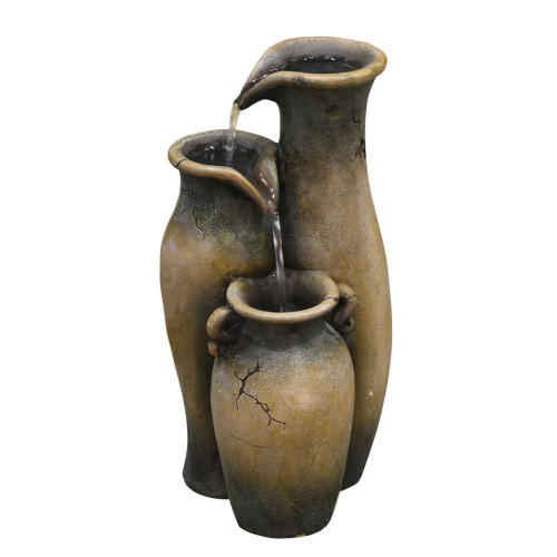 12" Pouring Jugs Outdoor Garden Fountain - IMAGE 1