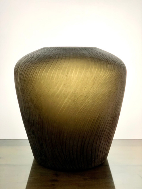 Supra Tabletop Glass Vase - 16.5" - Gold - IMAGE 1