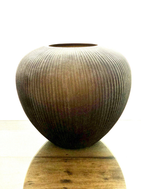 Medium Appy Tabletop Glass Vase - 13.75" - Brown - IMAGE 1