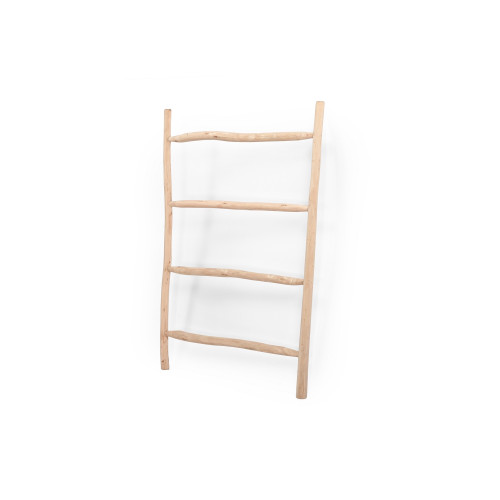 Wooden Ladder with Four Dowel Rungs - 47.25" - Beige - IMAGE 1