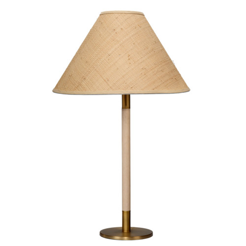 Table Lamp with Cone Shade - 32.5" - Brown and Bronze Tone - IMAGE 1