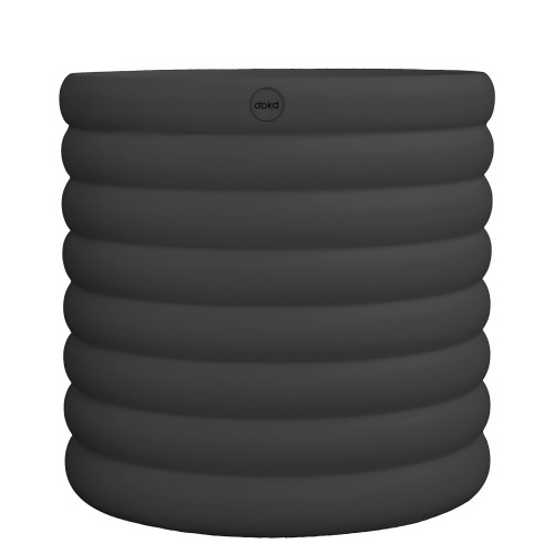 Ceramic Mud Planter - 10.5" - Black - IMAGE 1