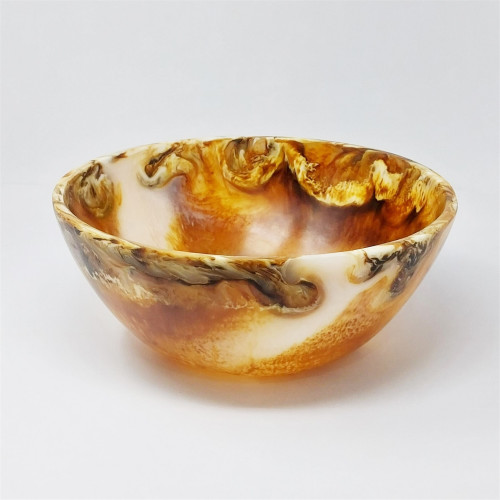 Tortoiseshell Accent Salad Bowl - 11.5" - Multi-Color - IMAGE 1
