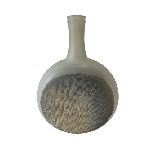 Glass Tabletop Bottle Vase - 11" - IMAGE 1