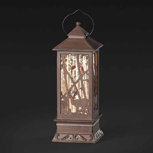 11" LED Lighted Deer Lantern Christmas Tabletop Decor - IMAGE 1