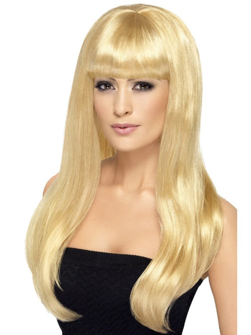 26" Blonde Babelicious Long Hair Women Adult Halloween Wig Costume Accessory - One Size - IMAGE 1