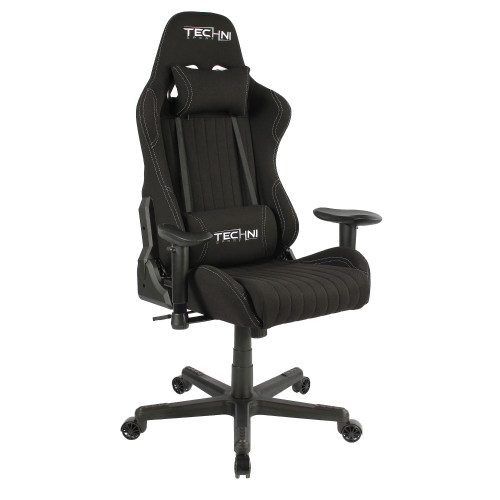 50.5" Vibrant Black Unique Techni Sports TS-F44 Comfortable Gaming Chair - IMAGE 1