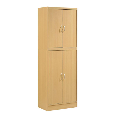 71.5" Beige Kitchen Pantry with Shelves and Compartments - IMAGE 1