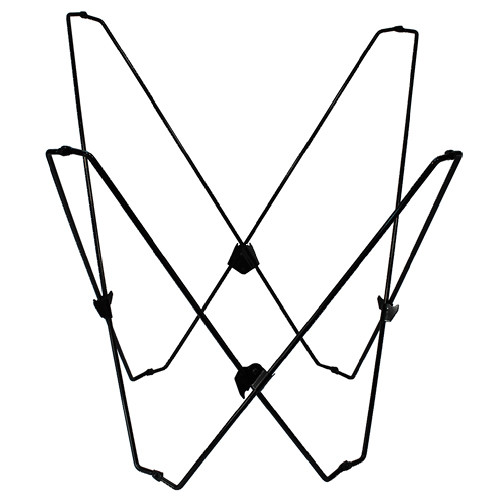 35" Solid Black Contemporary Butterfly Chair Frame - IMAGE 1