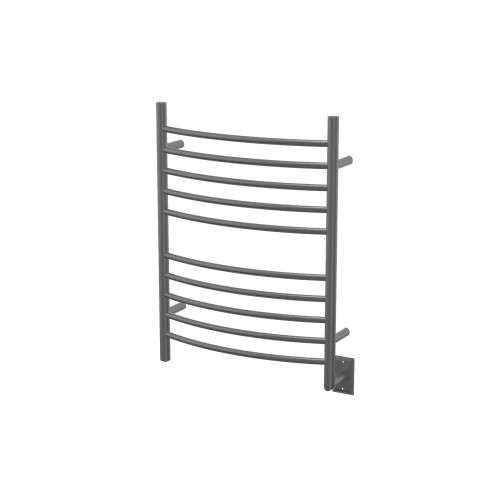 33.5" Stainless Steel Hardwired Curved 10 Brushed Bar Towel Warmer - IMAGE 1